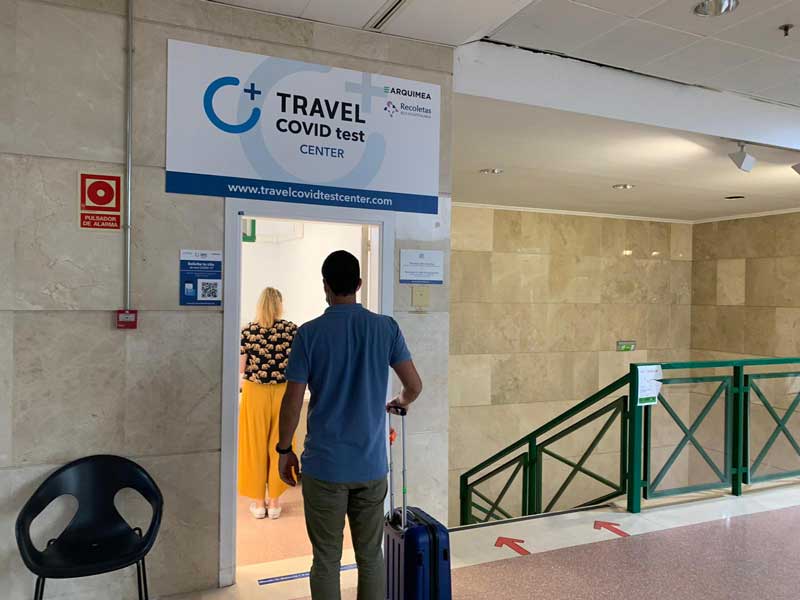 A new Travel COVID Test centre for COVID-19 tests is set up at Jerez Airport