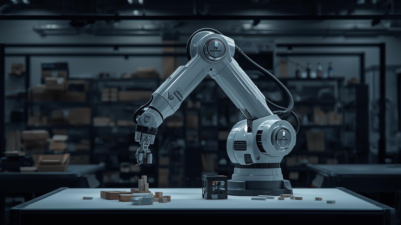 Robot colaborativo realizando tareas de precisión