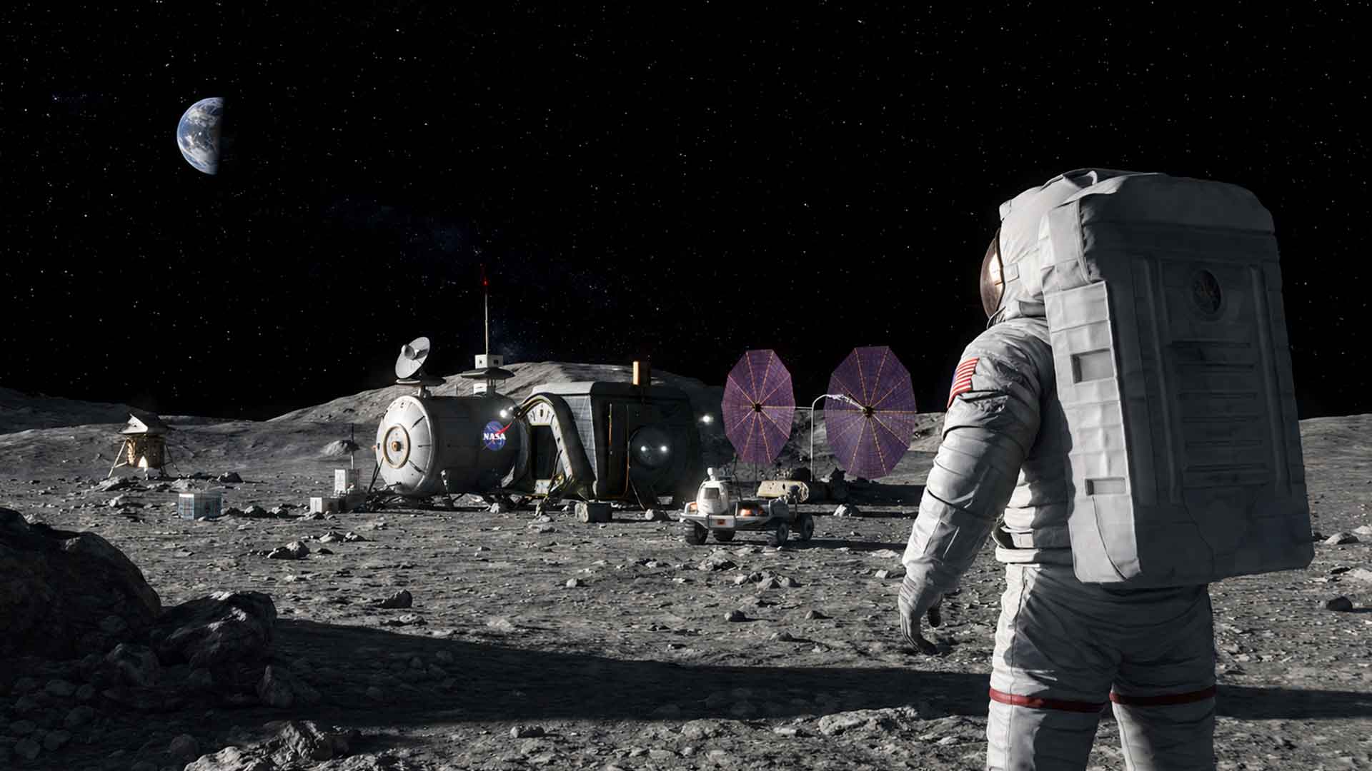Atronaut in the moon